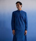 Blue Pure Cotton Kurta