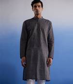 Black Pure Cotton Kurta