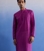 Purple Pure Cotton Kurta