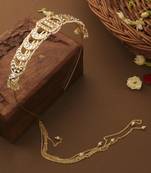 Semi Circle Kundan Hairband For Women