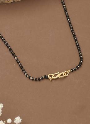 Yellow Gold Mangalsutra With Yellow Beads 4