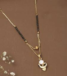 Wedding Mangalsutra With Silver Diamond