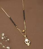 Wedding Mangalsutra With Silver Diamond