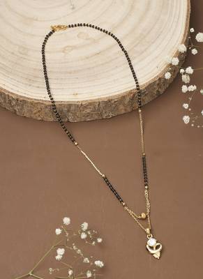 Wedding Mangalsutra With Silver Diamond 2