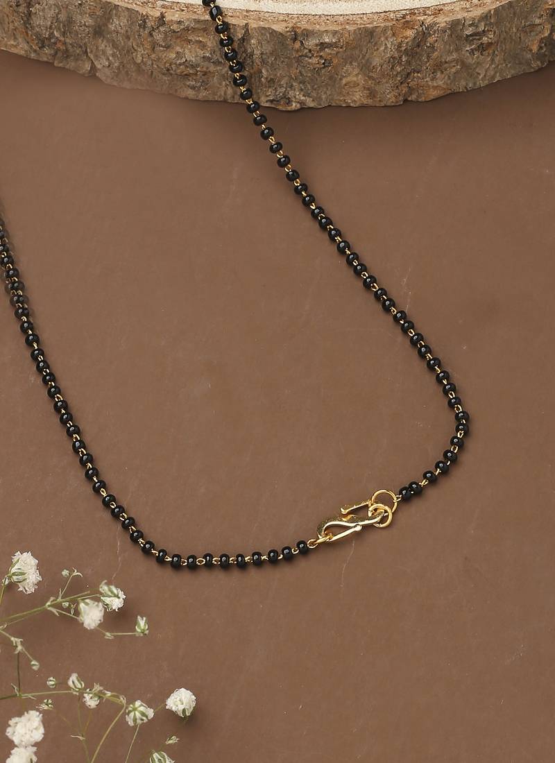 Wedding Mangalsutra With Silver Diamond