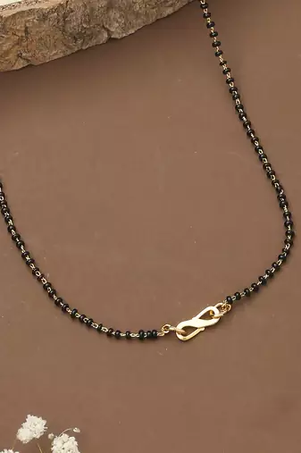Heart Mangalsutra With "Love" Carved
