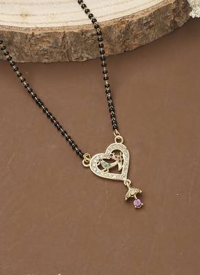 Swan Shaped Mangalsutra Forming Heart 1