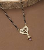 Swan Shaped Mangalsutra Forming Heart