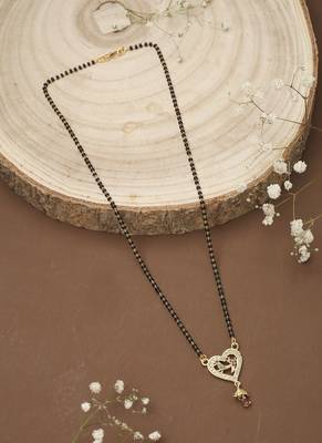 Swan Shaped Mangalsutra Forming Heart 2