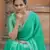 Sea Green Organza Swarovski Saree With Unstitched Blouse Piece