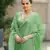 Green Organza Swarovski Saree With Unstitched Blouse Piece