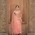 Peach Organza Swarovski Saree With Unstitched Blouse Piece