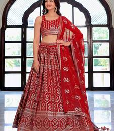 maroon sequins georgette lehenga set choli with dupatta with dupatta