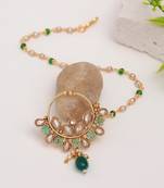 Green color nose nath