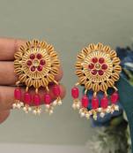 Rani color matte gold earrings