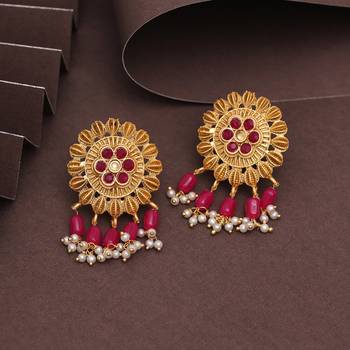 Rani color matte gold earrings 2