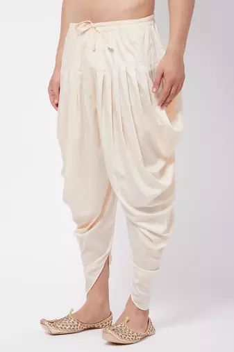 Cream Cowl Dhoti