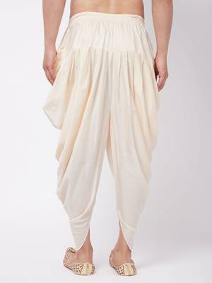 Cream Cowl Dhoti 3