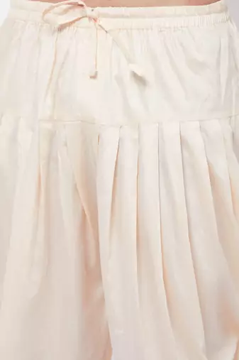 Cream Cowl Dhoti