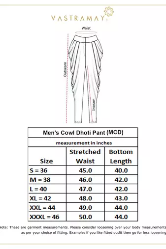 Cream Cowl Dhoti