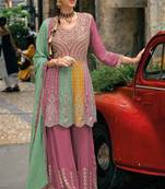 Jiya Silk Embroidered Multicolor Anarkali Salwar Suit