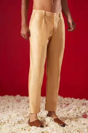 Rose Goldviscose Pant Style Pyjama