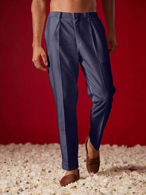 Navy Blue Viscose Pant Style Pyjama 1