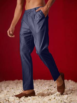 Navy Blue Viscose Pant Style Pyjama 2