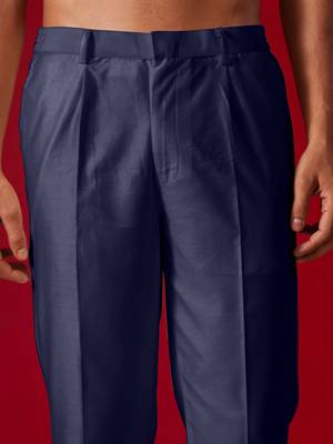 Navy Blue Viscose Pant Style Pyjama 4