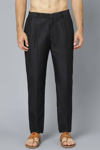 Men'S Black Viscose Pant Style Pyjama