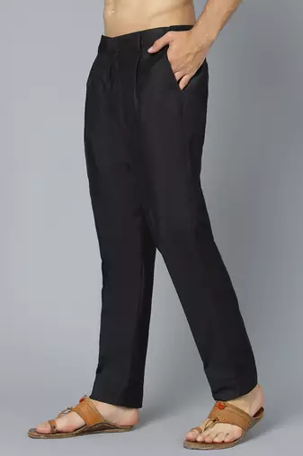 Black Viscose Pant Style Pyjama