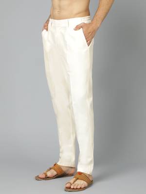 Cream Viscose Pant Style Pyjama 2