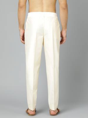 Cream Viscose Pant Style Pyjama 3