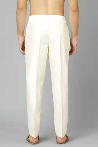 Cream Viscose Pant Style Pyjama