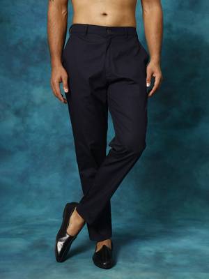 Navy Blue Cotton Pant Style Pyjama 1