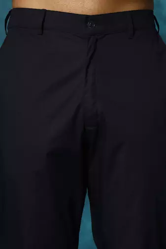 Navy Blue Cotton Pant Style Pyjama