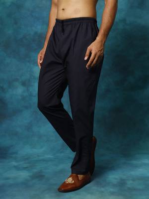 Navy Blue Cotton Pant Style Pyjama 2