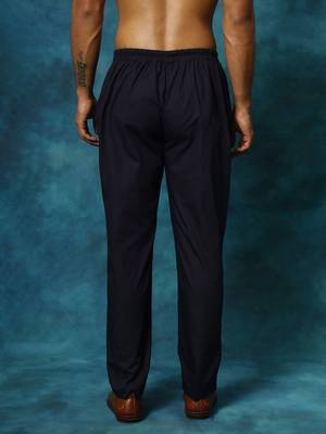 Navy Blue Cotton Pant Style Pyjama 3