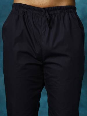 Navy Blue Cotton Pant Style Pyjama 4