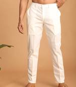 Cream Cotton Pant Style Pyjama