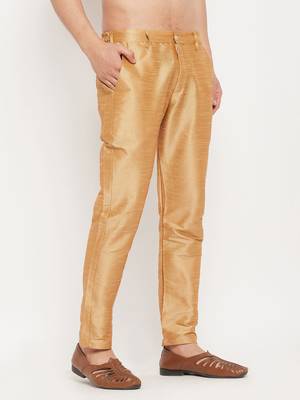 Rose Gold Silk Blend Pant Style Pyjama 2