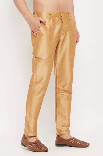 Rose Gold Silk Blend Pant Style Pyjama