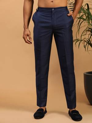 Navy Blue Viscose Pant Style Pyjama 1