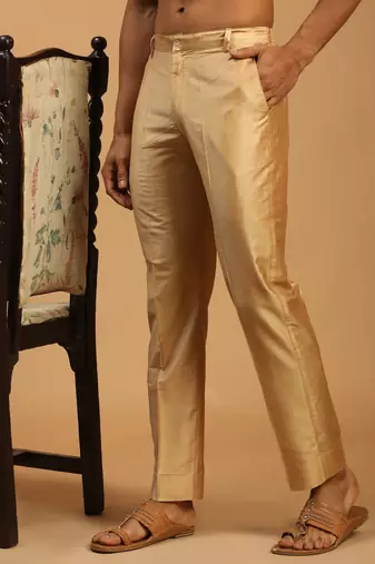 Rose Gold Viscose Pant Style Pyjama