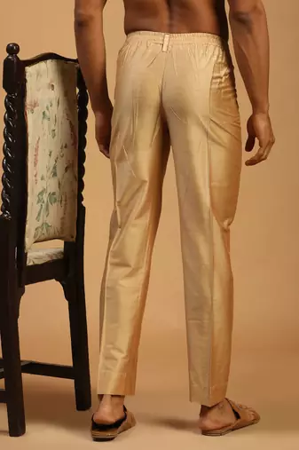 Rose Gold Viscose Pant Style Pyjama