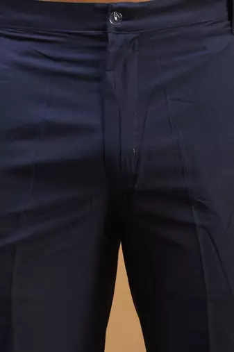 Navy Blue Viscose Pant Style Pyjama