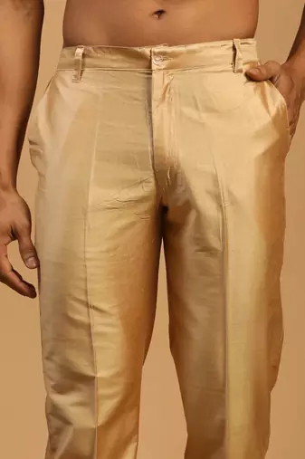 Rose Gold Viscose Pant Style Pyjama