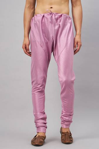 Men'S Onion Pink Silk Blend Pyjama