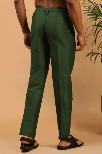 Green Viscose Pant Style Pyjama