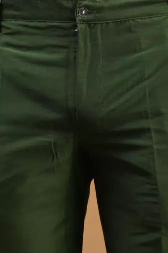 Green Viscose Pant Style Pyjama